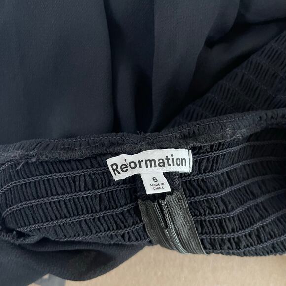 Reformation Delevan Top in Black - Size 6 - Picture 6 of 6
